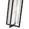 Z-Lite Aura 1 Light Outdoor Chain Mount Ceiling Fixture, 8in. W x 25in. H, Black 5013CHB-BK - alternate 7